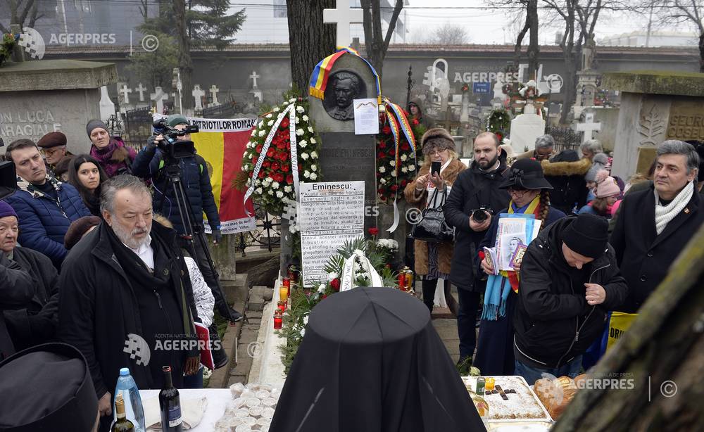 Bucuresti Slujba Pomenire Mihai Eminescu Agerpres