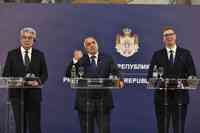 BELGRAD - REUNIUNEA CVADRILATERALA ROMANIA - BULGARIA - SERBIA - GRECIA