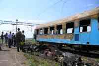 INCENDIU - TREN CONSTANTA-BUCURESTI NORD