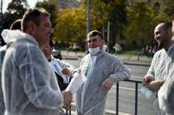 BUCURESTI - PROTEST - COLEGIUL MEDICILOR VETERINARI DIN ROMANIA