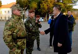 ARAD - CEREMONIE COMANDA - BATALIONUL MIXT ROMANO-UNGAR DE MENTINERE A PACII