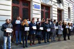 TARGU MURES - PROTEST - JUDECATORI - PROCURORI