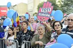 BUCURESTI - MANIFESTATIA &#039;TOTI PENTRU EUROPA&#039;