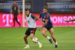 BUCURESTI - ANTRENAMENT OFICIAL - ECHIPA NATIONALA DE FOTBAL A SPANIEI