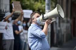 BUCURESTI - PICHET DE PROTEST - FEDERATIA SINDICALA HERMES