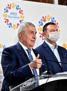 BUCURESTI - CONFERINTA DE PRESA - VICTOR PONTA - CALIN POPESCU-TARICEANU