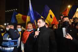 BUCURESTI - MARS DE PROTEST - PARTIDUL ALIANTA PENTRU UNIREA ROMANILOR