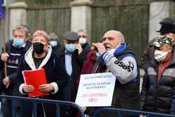 BUCURESTI - PROTEST FEDERATIA NATIONALA &#039;SOLIDARITATEA&#039; A PENSIONARILOR DIN ROMANIA