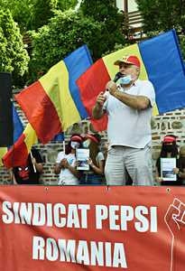 BUCURESTI - PROTEST - SINDALIMENTA - SINDICATUL PEPSI ROMANIA