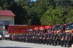 CIOLPANI - CEREMONIE DE INAINTARE IN GRAD - POMPIERI