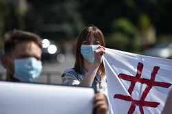 BUCURESTI - PROTEST - ASOCIATIA ELEVILOR DIN BUCURESTI SI ILFOV