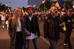 BUCURESTI - PROTEST IMPOTRIVA RESTRICTIILOR INSTITUITE IN CONTEXTUL PANDEMIEI DE COVID-19