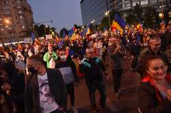 BUCURESTI - PROTEST IMPOTRIVA RESTRICTIILOR INSTITUITE IN CONTEXTUL PANDEMIEI DE COVID-19