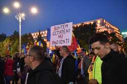 BUCURESTI - PROTEST IMPOTRIVA RESTRICTIILOR INSTITUITE IN CONTEXTUL PANDEMIEI DE COVID-19