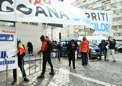 BUCURESTI - PROTEST - MINISTERUL SANATATII