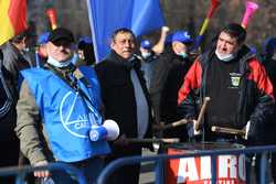 BUCURESTI - PROTEST - SINDICATE DIN INDUSTRIA ALUMINIULUI