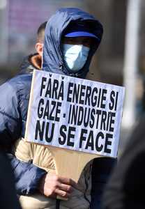 BUCURESTI - PROTEST - SINDICATE DIN INDUSTRIA ALUMINIULUI