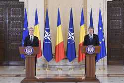 PALATUL COTROCENI - DECLARATIE PRESA - JENS STOLTENBERG - KLAUS IOHANNIS