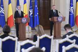 PALATUL COTROCENI - DECLARATIE PRESA - JENS STOLTENBERG - KLAUS IOHANNIS