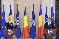 PALATUL COTROCENI - DECLARATIE PRESA - JENS STOLTENBERG - KLAUS IOHANNIS