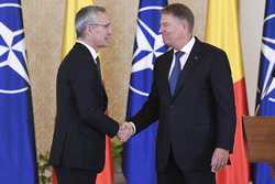 PALATUL COTROCENI - DECLARATIE PRESA - JENS STOLTENBERG - KLAUS IOHANNIS