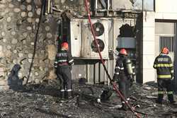 IASI - INCENDIU - SALA DE SPORT