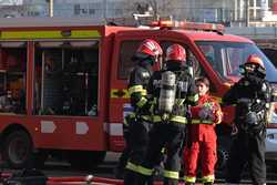 IASI - INCENDIU - SALA DE SPORT