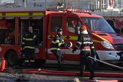 IASI - INCENDIU - SALA DE SPORT