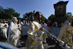 BUCURESTI - CATEDRALA PATRIARHALA - SFINTII IMPARATI CONSTANTIN SI ELENA