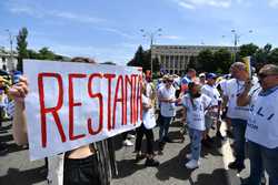 BUCURESTI - PROTEST - SINDICATE DIN INVATAMANT