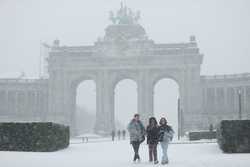 BELGIUMBRUSSELSSNOWFALL