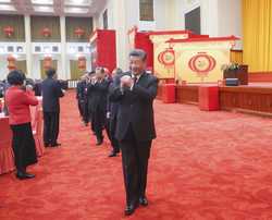 CHINABEIJINGCPC CENTRAL COMMITTEESTATE COUNCILSPRING FESTIVALRECEPTION CN