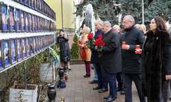 CERNAUTI - CEREMONIE DEPUNERI DE COROANE - MEMORIA VICTIMELOR RAZBOIULUI