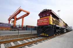 CHINASHAANXIXIANEUROPE FREIGHT TRAINIMPORTED GOODSSPRING FESTIVAL CN