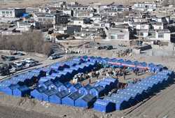 Focus Village residents in quakehit Xizang get disaster relief materials