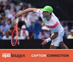 CORRECTION AUSTRALIA TENNIS