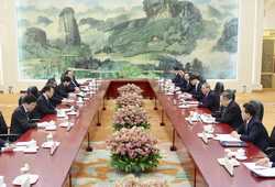 CHINABEIJINGLI QIANGJAPANRULING COALITIONDELEGATIONMEETING CN