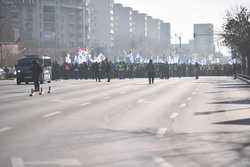 BUCURESTI - PROTEST - SINDICATUL NATIONAL AL POLITISTILOR SI AL PERSONALULUI CONTRACTUAL