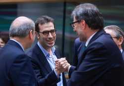 BELGIUM EU EUROGROUP FINANCE MINISTERS MEETING