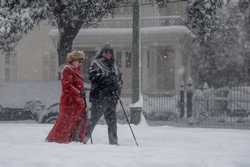 USA WEATHER NEW ORLEANS SNOW