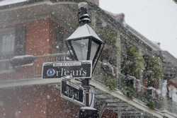 USA WEATHER NEW ORLEANS SNOW