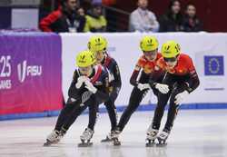 SPITALYTURINFISU TORINO 2025SHORT TRACK SPEED SKATINGMIXED TEAM RELAYFINALS