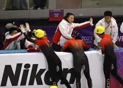 SPITALYTURINFISUTORINO 2025SHORT TRACK SPEED SKATINGMENS 5000M RELAY