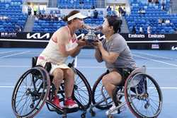 SPAUSTRALIAMELBOURNETENNISAUSTRALIAN OPENWOMENS WHEELCHAIR DOUBLESFINAL