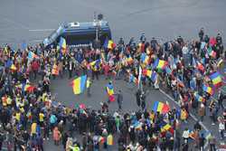 BUCURESTI - PROTEST - PIATA VICTORIEI