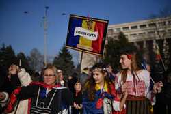 BUCURESTI - PROTEST - PIATA VICTORIEI