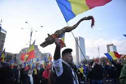 BUCURESTI - PROTEST - PIATA VICTORIEI