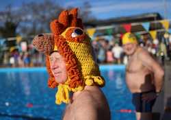 BRITAIN PHOTO SET COLD WATER SWIMMING