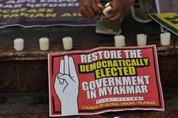 PHILIPPINES MYANMAR PROTEST