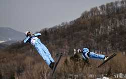 SPCHINAHARBINASIAN WINTER GAMESFREESTYLE SKIINGMENS AERIALS SYNCHRO CN